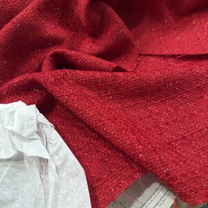 ART.1155- TWEED RED LUREX