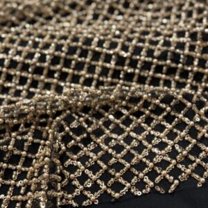 ART.1140- RETE CON PERLINE BRONZO