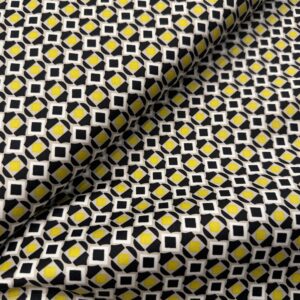 ART.1176- RASATELLO DI COTONE GIALLO E NERO